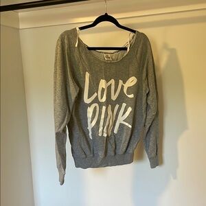 Victoria's Secret Gray Love Pink Sweatshirt